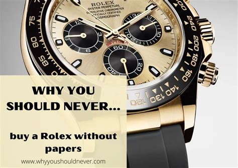 buying a rolex from an ad|buying a rolex without papers.